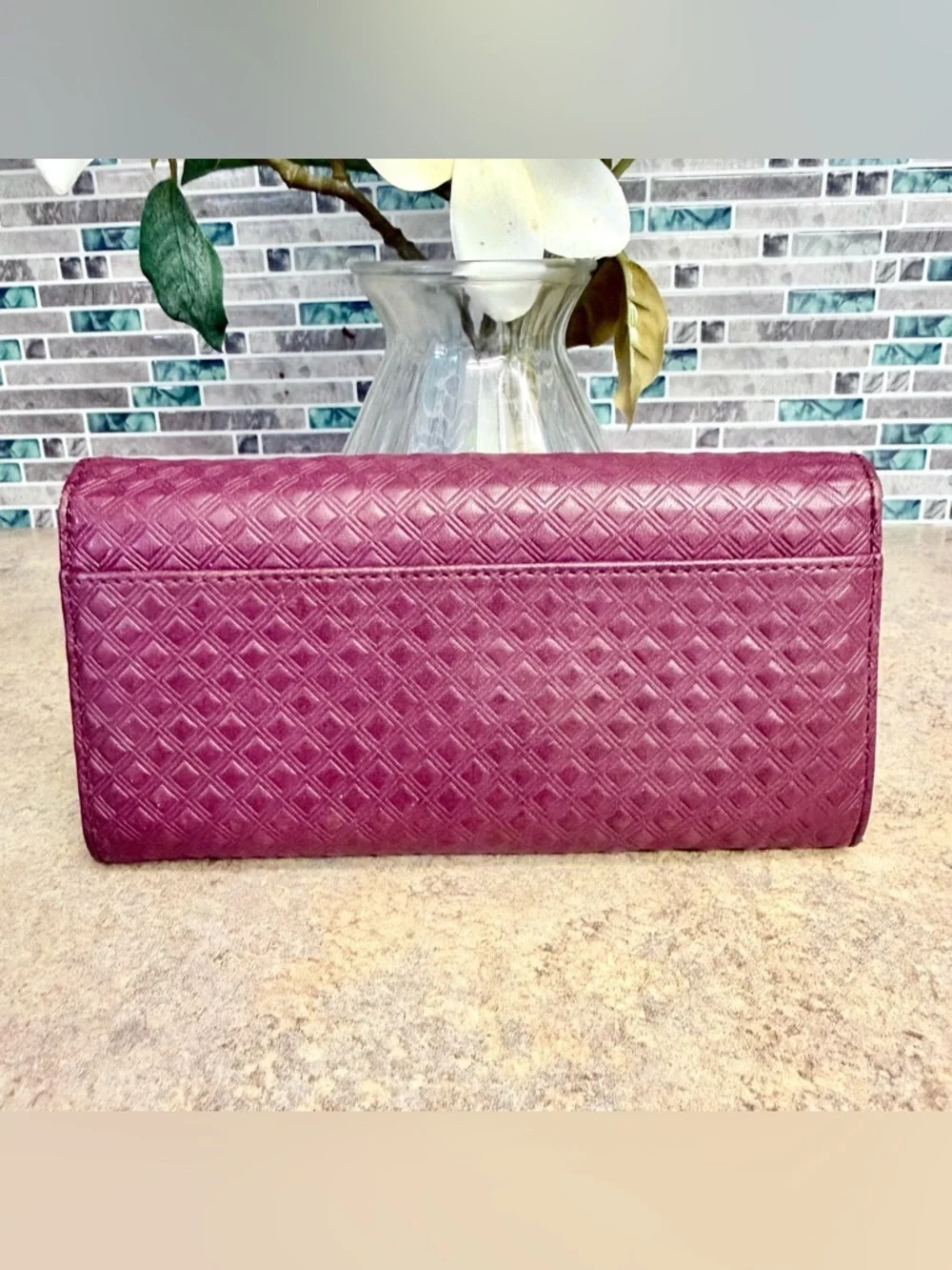 Tory Burch burgundy wallet